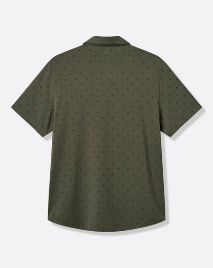 Comfortknit Geo Button-Up