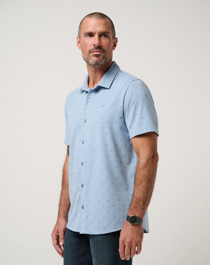 Comfortknit Geo Button-Up