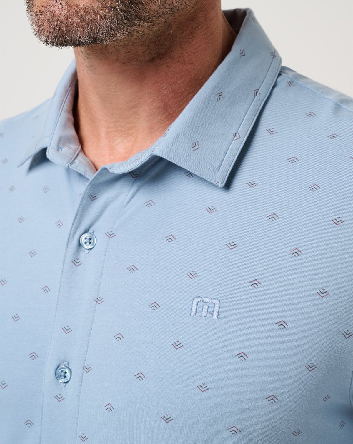 Comfortknit Geo Button-Up