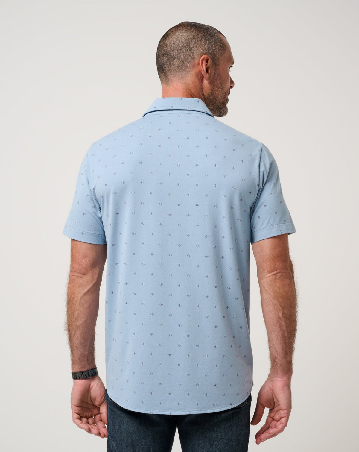 Comfortknit Geo Button-Up