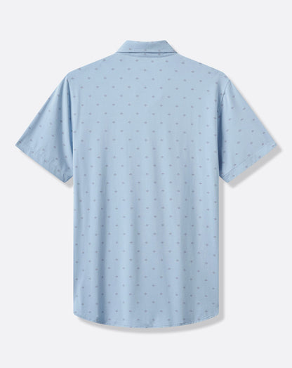 Comfortknit Geo Button-Up