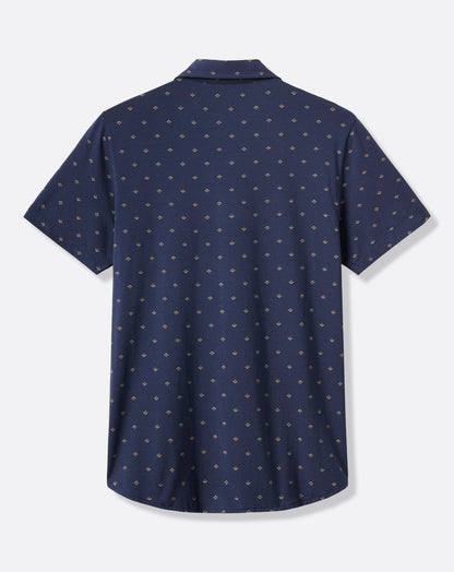 Comfortknit Geo Button-Up