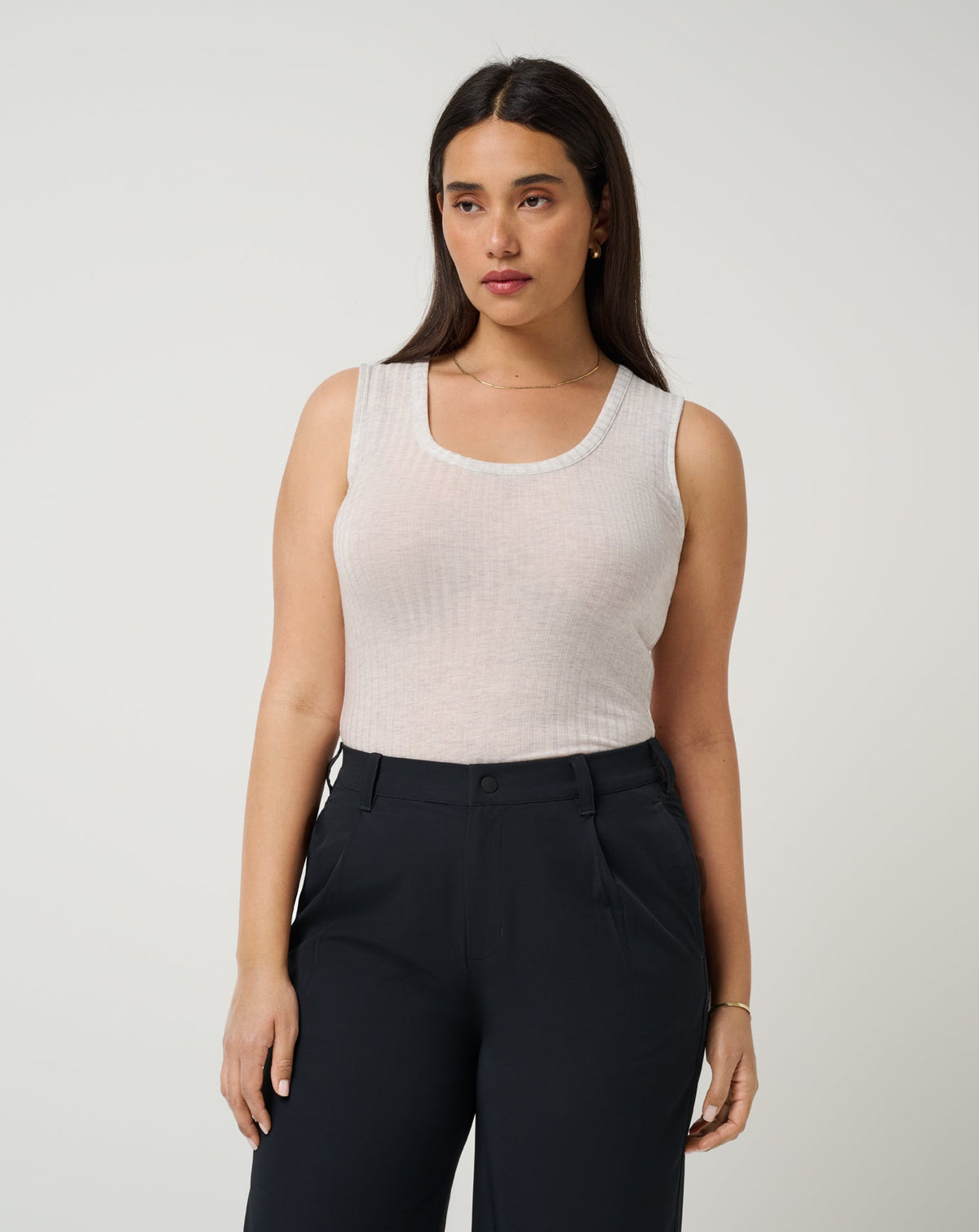 Cloud Modal Rib U-Neck Tank