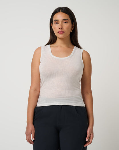 Cloud Modal Rib U-Neck Tank