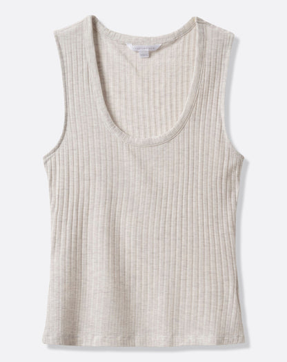Cloud Modal Rib U-Neck Tank
