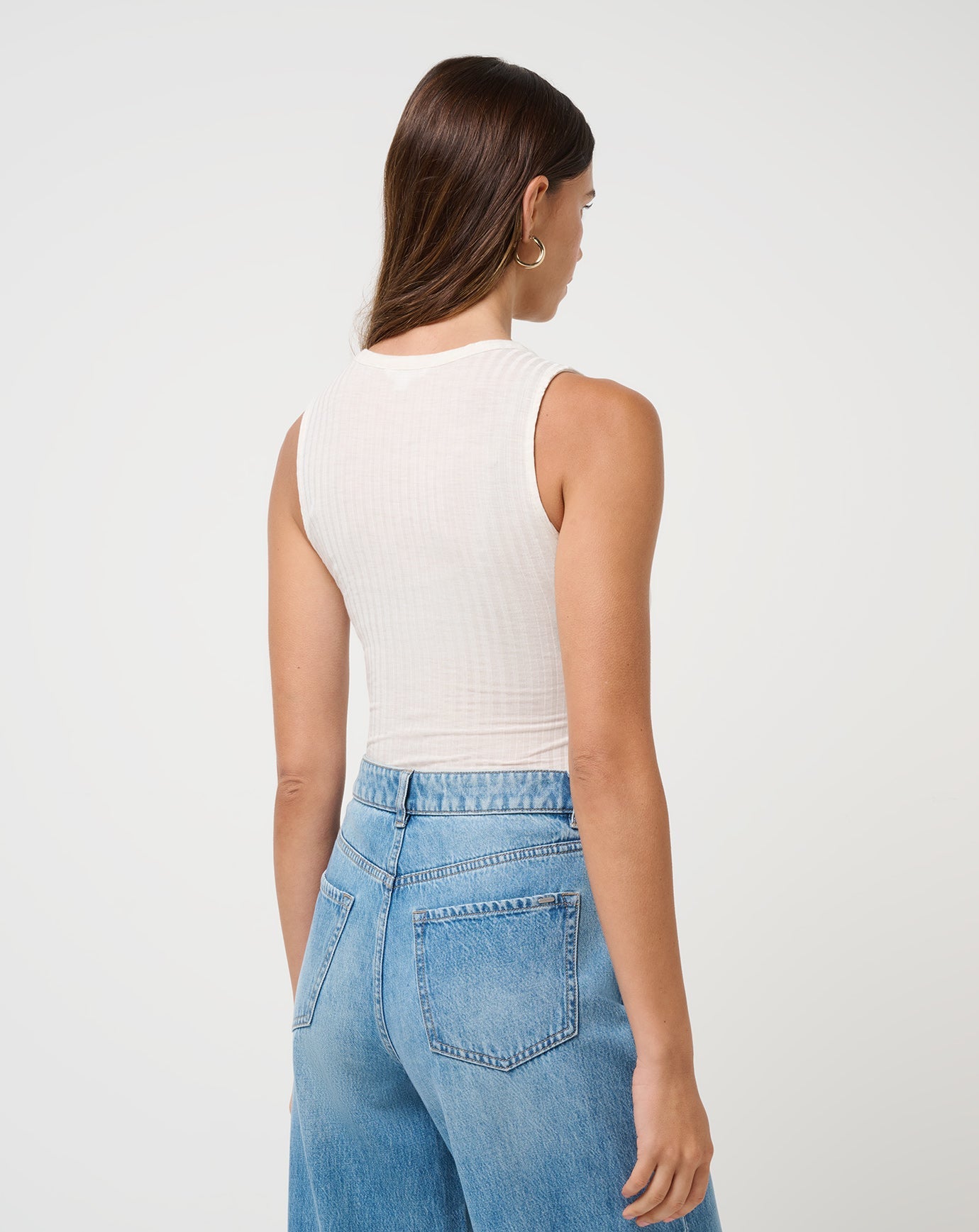 Cloud Modal Rib U-Neck Tank