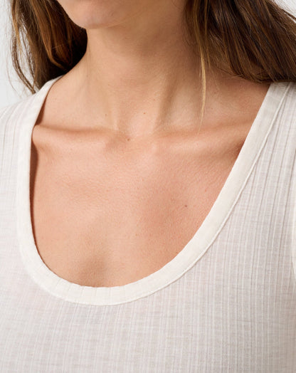 Cloud Modal Rib U-Neck Tank