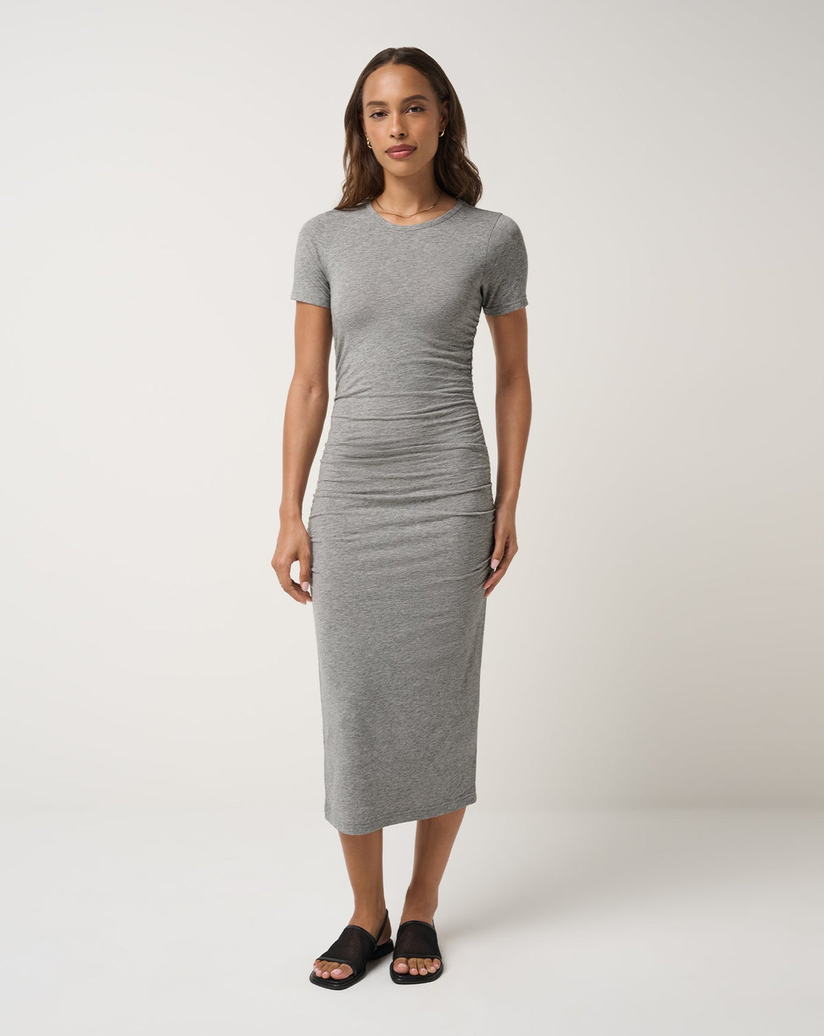 Cloud Jersey Ruched Midi Dress 2.0