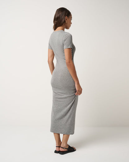 Cloud Jersey Ruched Midi Dress 2.0