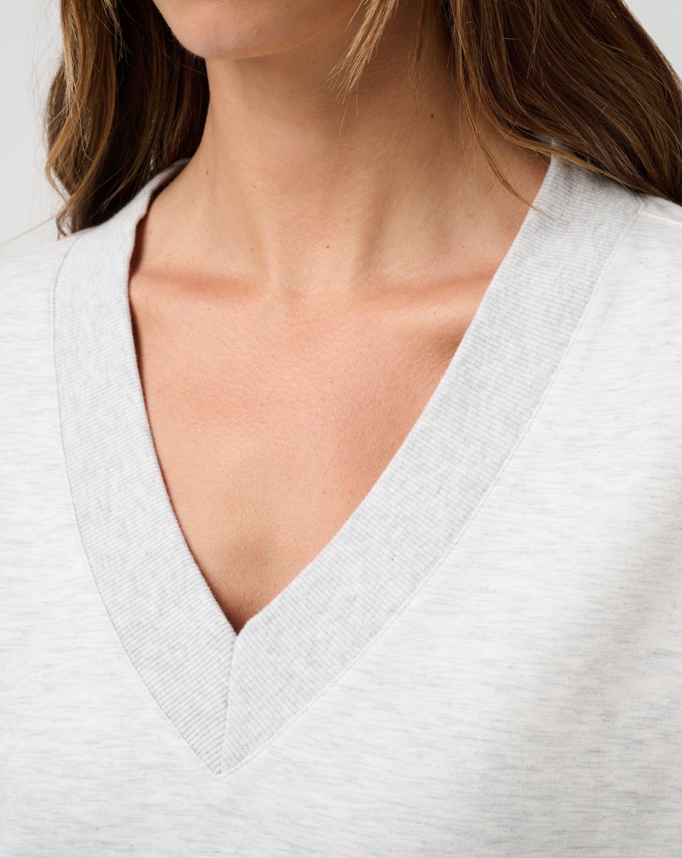 Cloud Fleece V Neck Pullover