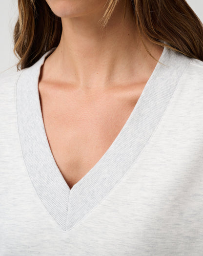 Cloud Fleece V Neck Pullover