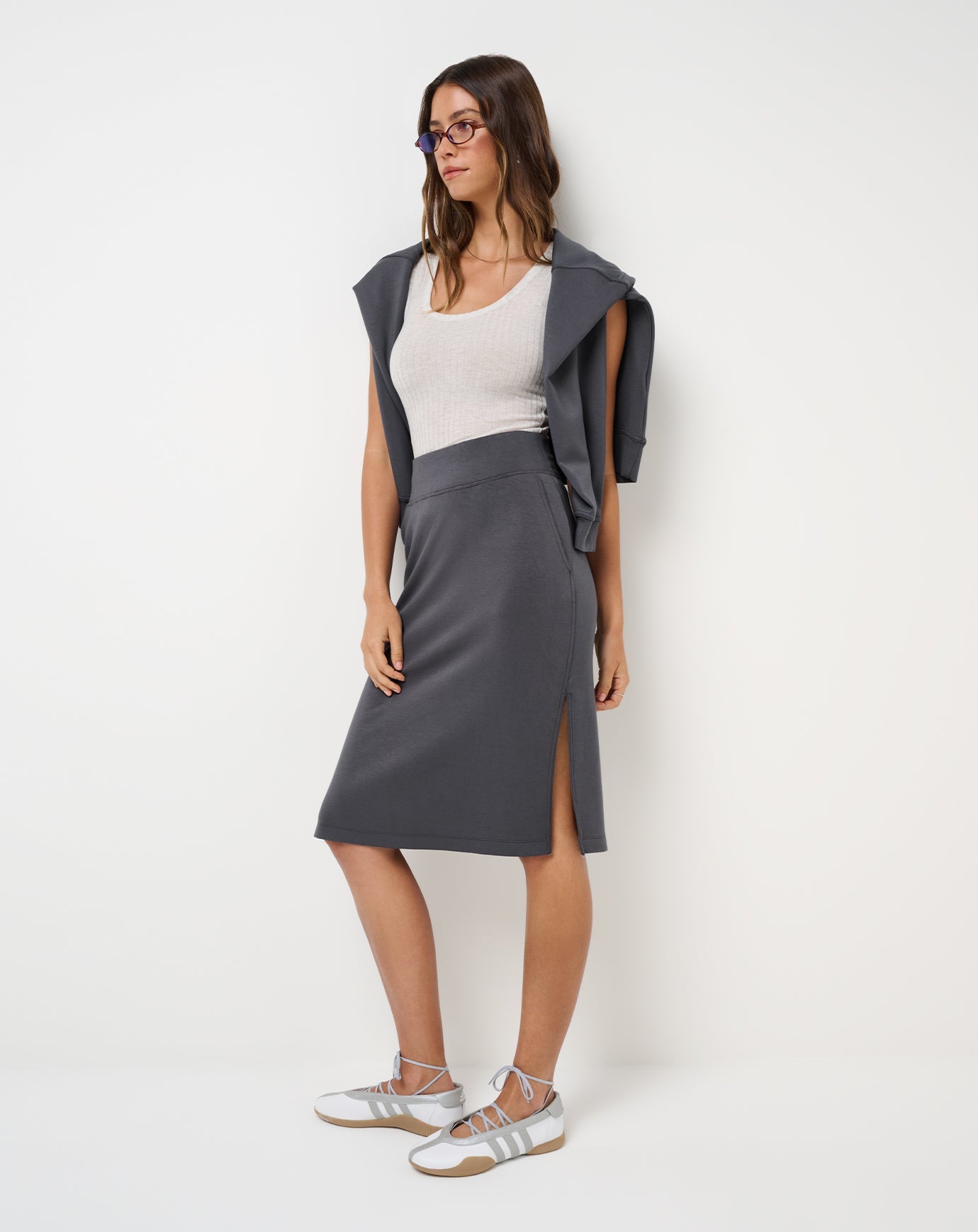 Skyloft Soft Midi Skirt