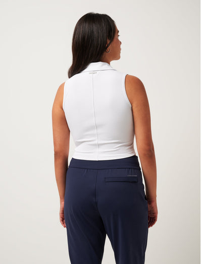 Moveknit Rib Zip Polo