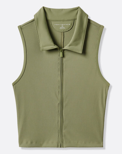 Moveknit Rib Zip Polo