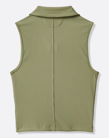 Moveknit Rib Zip Polo
