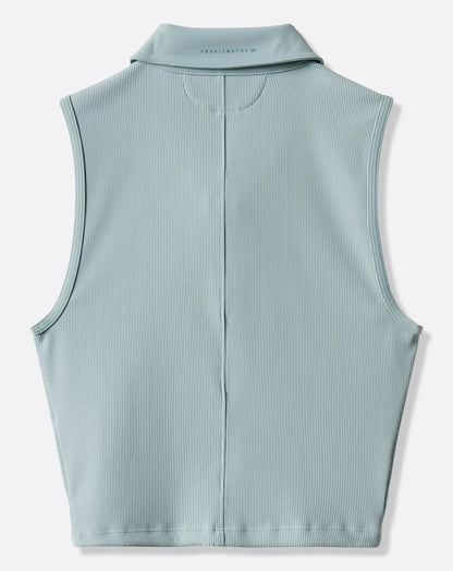 Moveknit Rib Zip Polo