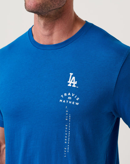 Los Angeles Dodgers Base Hit Bliss Tee