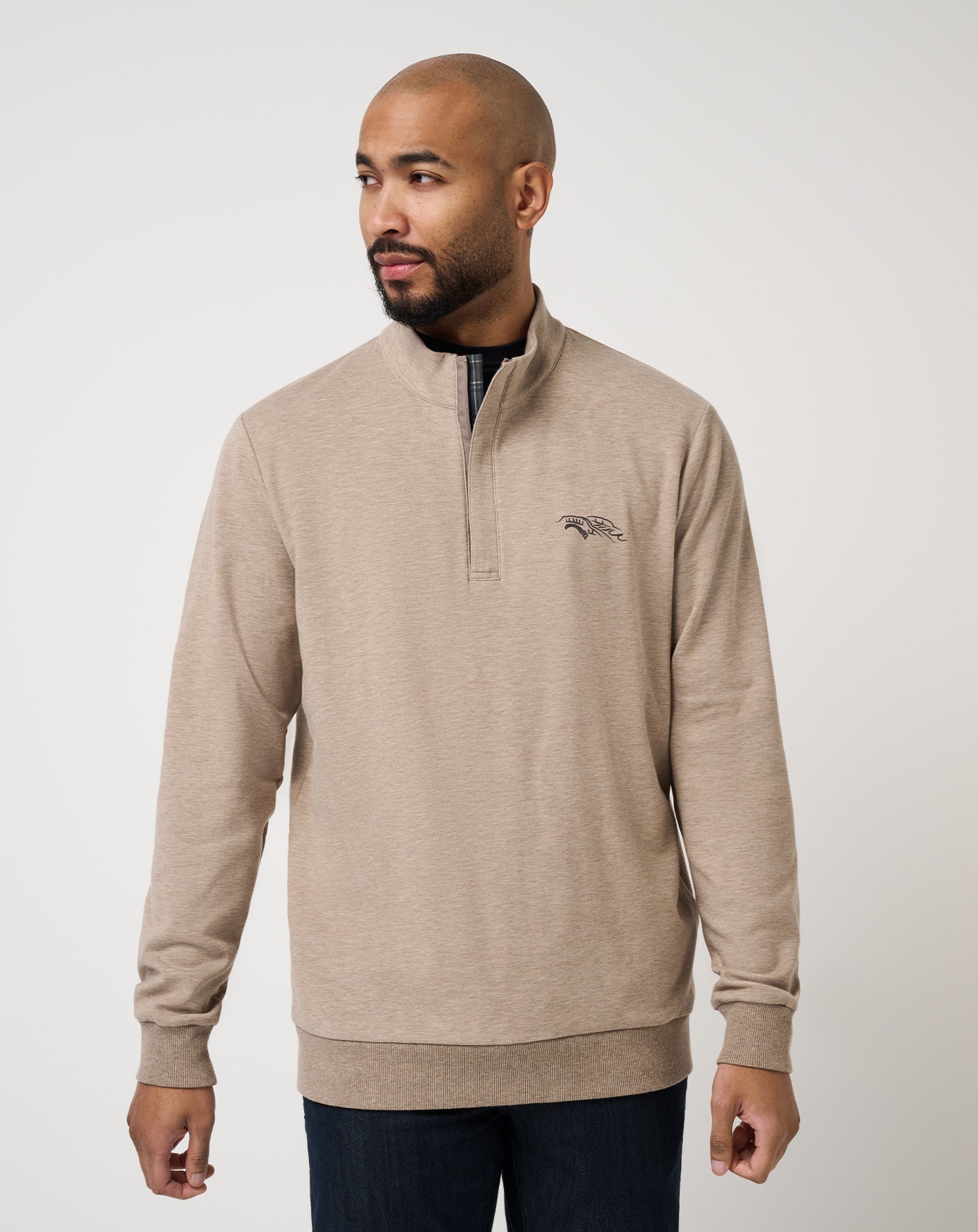 St Andrews Shadow Check 2.0 Quarter Zip