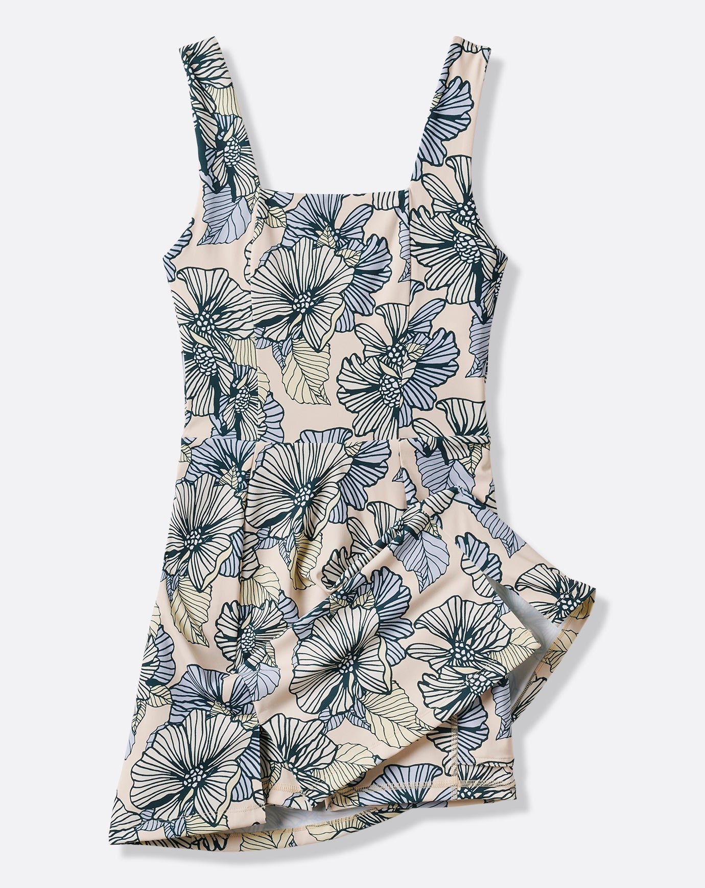 MoveKnit Sleeveless Printed Dress