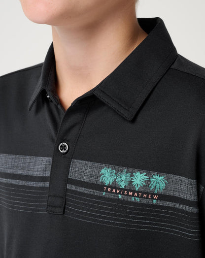 Featherweight Chest Stripe Youth Polo