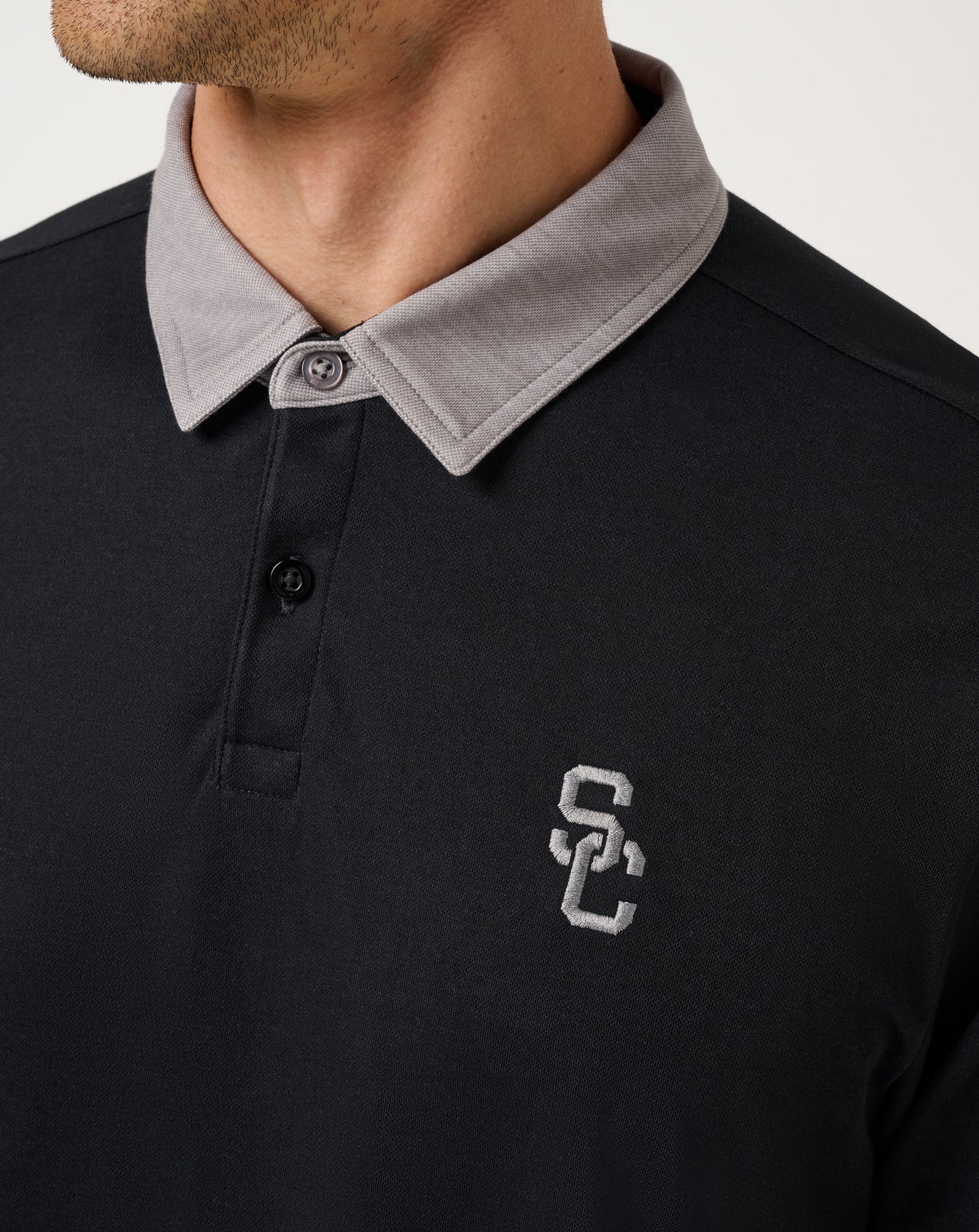USC Varsity Vintage Long Sleeve Polo