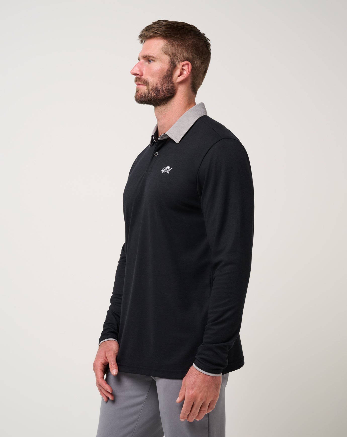 OSU Varsity Vintage Long Sleeve Polo