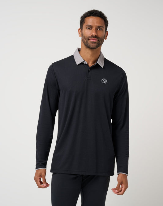 BSU Varsity Vintage Long Sleeve Polo