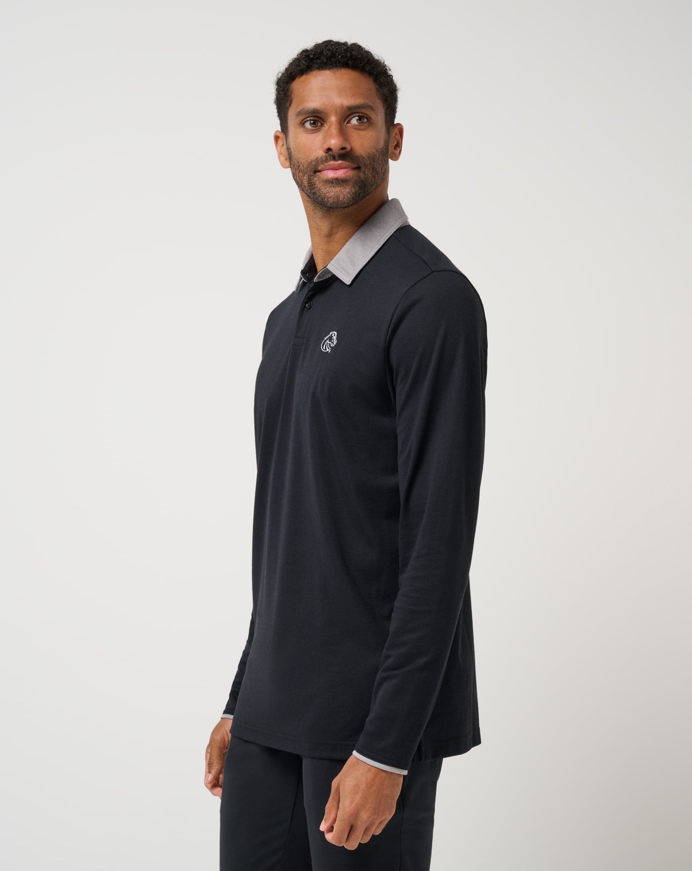 BSU Varsity Vintage Long Sleeve Polo