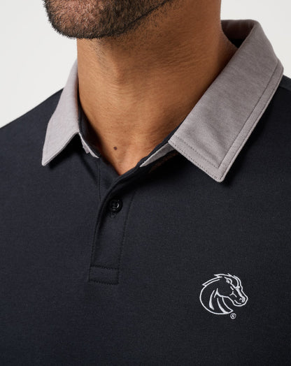 BSU Varsity Vintage Long Sleeve Polo