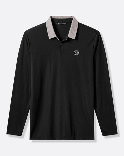 BSU Varsity Vintage Long Sleeve Polo