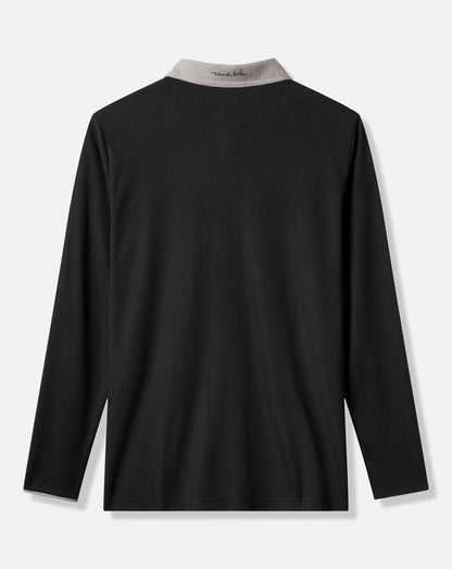 BSU Varsity Vintage Long Sleeve Polo