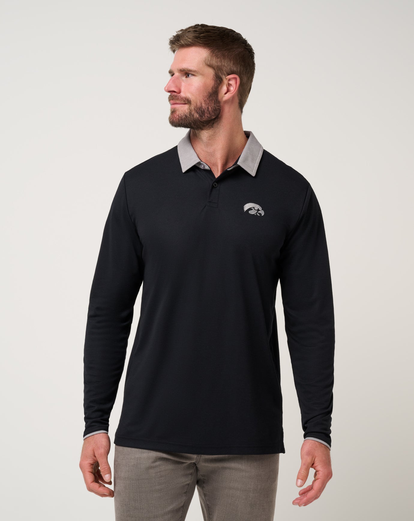 Iowa Varsity Vintage Long Sleeve Polo