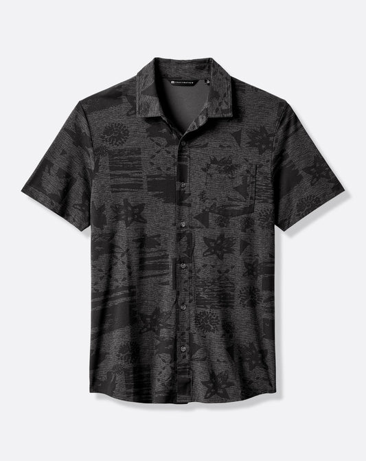Knit Gravitation Button-Up