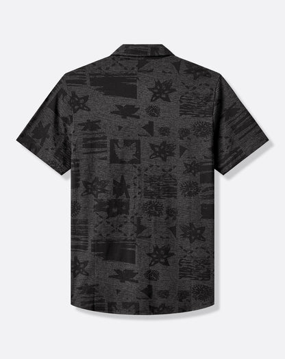 Knit Gravitation Button-Up